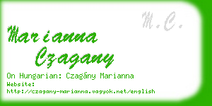 marianna czagany business card