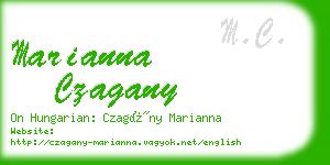 marianna czagany business card